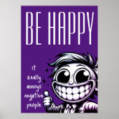 Sei glücklich: Es kündigt Negative People Poster a (Vorne)