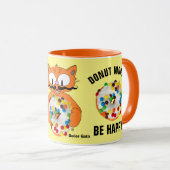 Sei glücklich! Funny Doughnut Liebhaber Mug Tasse (VorderseiteRechts)