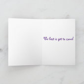 "Sei glücklich" geklappte Grußkarte Karte (Innenseite)