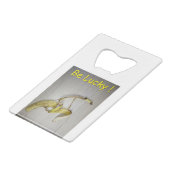 Sei glücklich! geldbeutel flaschenöffner (Rückseite Schrägansicht)