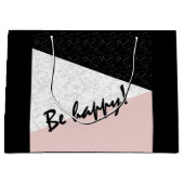 Sei glücklich! große geschenktüte (Vorderseite)