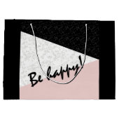 Sei glücklich! große geschenktüte (Rückseite)