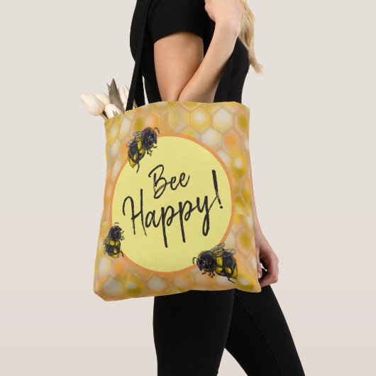 Sei glücklich! Hummeln Tasche (Von Nahem)