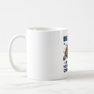 Sei glücklich in deinem eigenen Panzer-Schildkröte Kaffeetasse