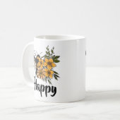 Sei glücklich kaffeetasse (Vorderseite Links)