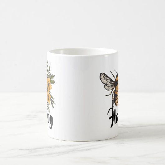 Sei glücklich kaffeetasse (Mittel)
