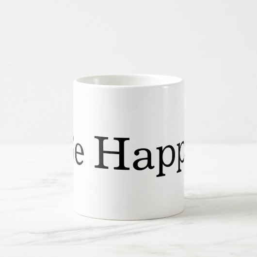 Sei glücklich kaffeetasse (Mittel)