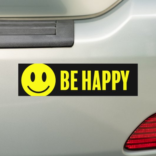 Sei glücklich! (Keine Sorge) fröhlich und hell Autoaufkleber (Auf Auto)
