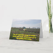 Sei glücklich. Leere Karte (Rückseite)