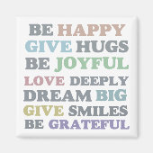 Sei glücklich magnet (Vorne)