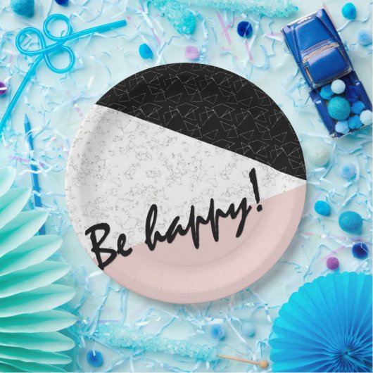 Sei glücklich! pappteller (Party)