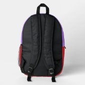 "Sei Glücklich" Retro-Rucksack Bedruckter Rucksack (Rückseite)