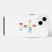 Sei glücklich, sei du selbst iPhone hülle (Rückseite (Horizontal))