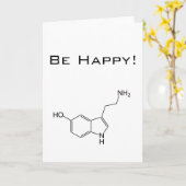 Sei glücklich! Serotonin Karte (Gelbe Blume)