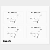 Sei glücklich! Serotonin Sticker (Blatt)