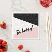 Sei glücklich! serviette (Beispiel)