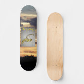 Sei glücklich! skateboard (Vorderseite)
