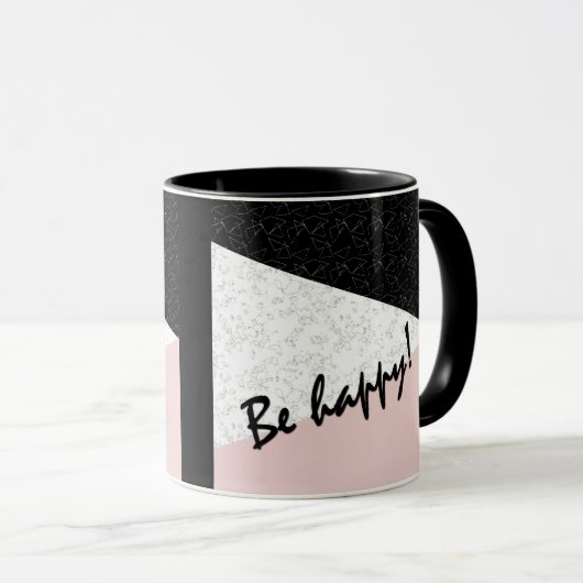 Sei glücklich! tasse (VorderseiteRechts)