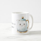 Sei Glücklich Teekanne Kaffeetasse (VorderseiteRechts)