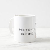 Sei Glücklich Teekanne Kaffeetasse (Vorderseite Links)