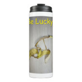 Sei glücklich! thermosbecher (Vorderseite)