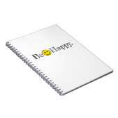 Sei glücklich Typografie lächeln Gesicht Emoji Notizblock (Rechte Seite)