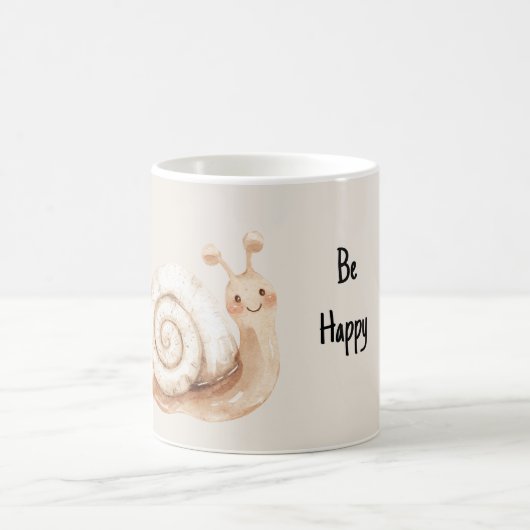 Sei Glückliche Schnecke Kaffeetasse (Mittel)