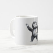 Sei Glücklicher Affe Kaffeetasse (Vorderseite Links)
