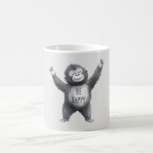 Sei Glücklicher Affe Kaffeetasse