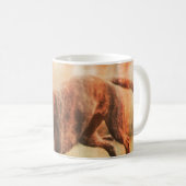 Sei glücklicher Hund Kaffeetasse (VorderseiteRechts)