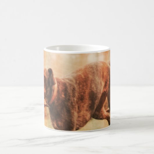 Sei glücklicher Hund Kaffeetasse (Mittel)