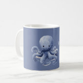 Sei Glücklicher Oktopus Kaffeetasse (Vorderseite Links)