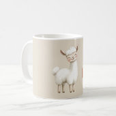 Sei glückliches Lama Kaffeetasse (Vorderseite Links)