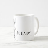 Sei glückliches Zebra Kaffeetasse (VorderseiteRechts)