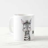 Sei glückliches Zebra Kaffeetasse (Vorderseite Links)