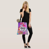 Sei Gnädig Mit Dir Selbst Rosa Abstrakte Inspirati Tasche (Am Model)