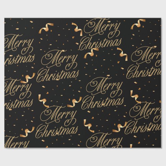 Sei Gold und Merry Geschenkpapier (Flach)