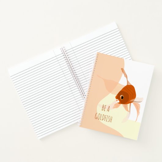 Sei Goldfish Modern Simple Vector Illustration Notizblock (Innenseite)