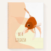 Sei Goldfish Modern Simple Vector Illustration Notizblock (Vorderseite)