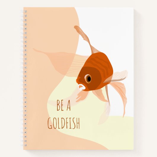 Sei Goldfish Modern Simple Vector Illustration Notizblock (Vorderseite)