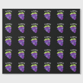 Sei grapeful Funny Grape Bunch Pub Dark BG Geschenkpapier (Flach)