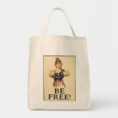 Sei gratis! Einkaufstüte Tragetasche (Vorne)