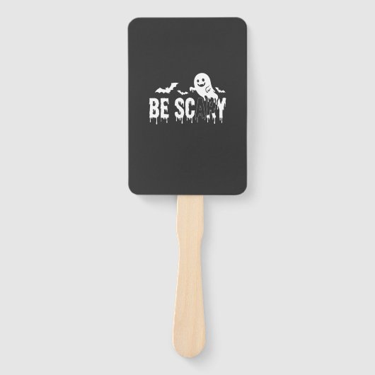 Sei Gruselig Halloween-Geist Fledermaus Design_1 Fächer (Vorderseite)