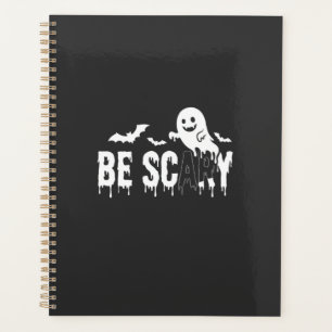 Sei Gruseliger Halloween-Geist Fledermaus Design_1 Planer