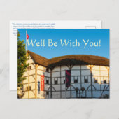 Sei gut bei dir! Shakespeare Postcard Postkarte (Vorne/Hinten)