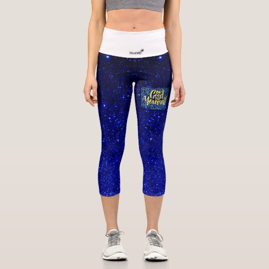 Sei gut für dich motivierend capri leggings (Vorderseite)