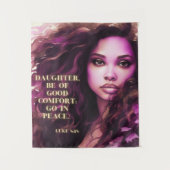 Sei gut Komfort Motivierend Worte Wandteppich (Vorderseite)