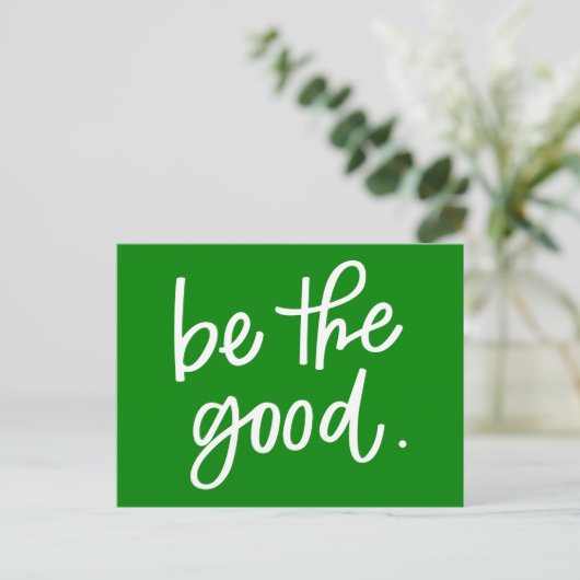 Sei gut postkarte (Stehend Vorderseite)