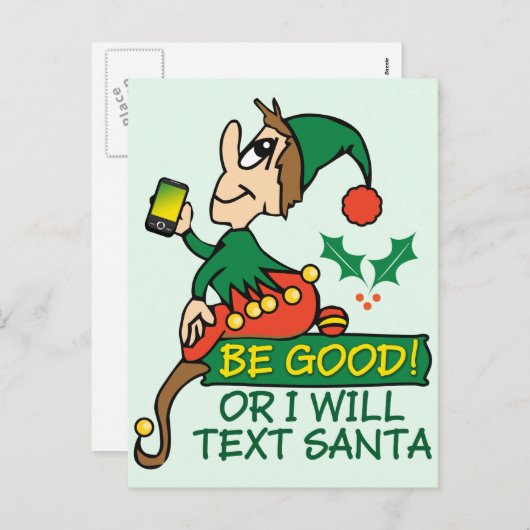 Sei gut, sagt Weihnachten Elf (Vorne/Hinten)