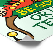 Sei gut, sagt Weihnachten Elf Poster (Ecke)